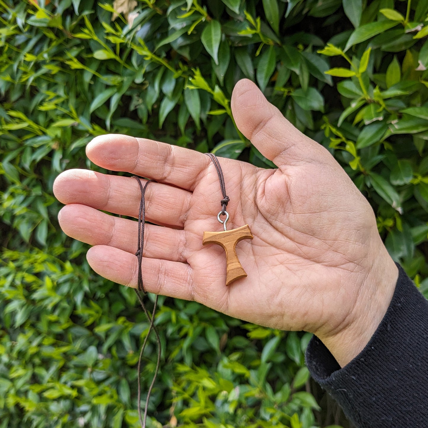 Franciscan Tau Cross in Olive Wood 