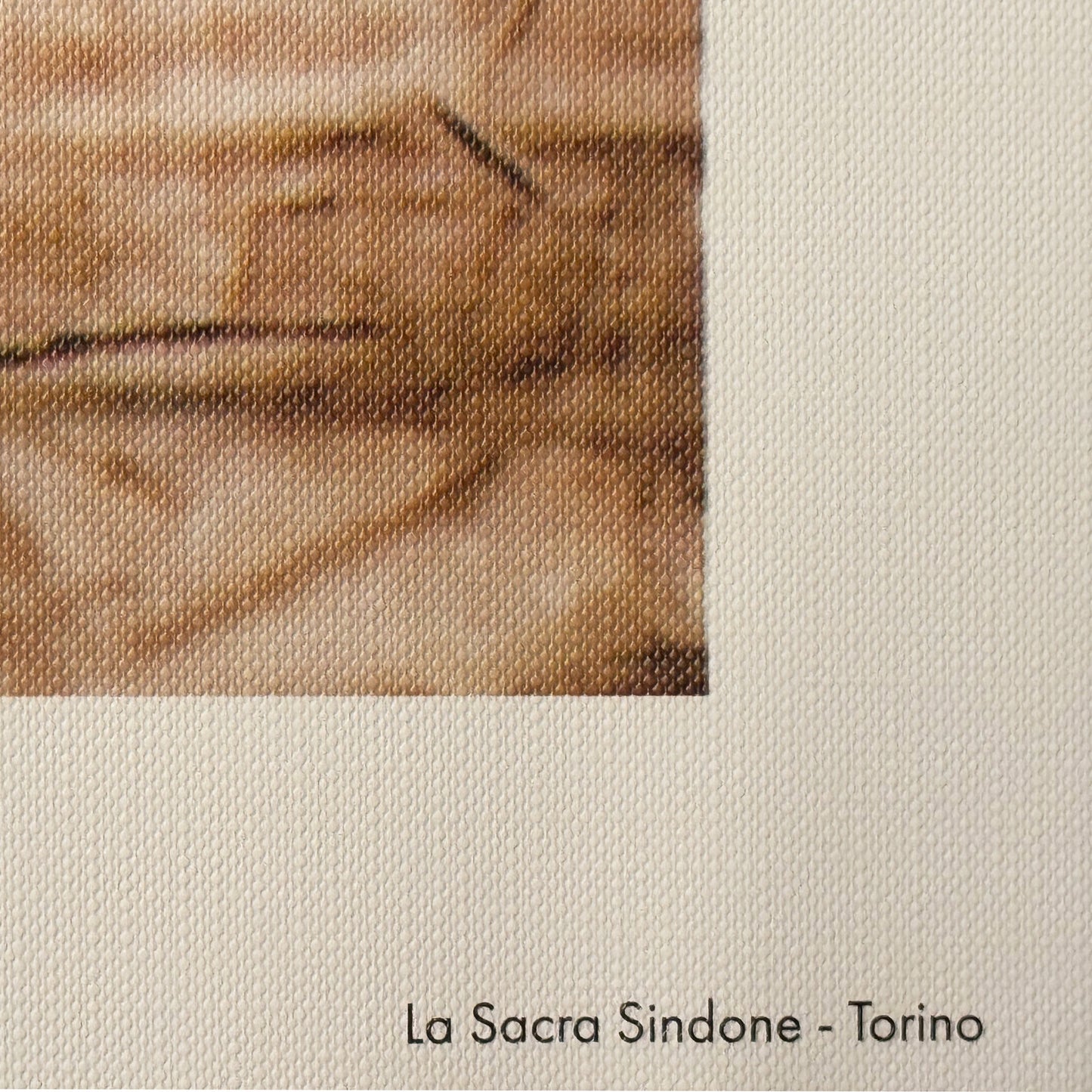 Sacra Sindone Stampa su tela canvas in alta definizione  100cm x 30cm