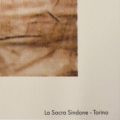 Sacra Sindone Stampa su tela canvas in alta definizione  100cm x 30cm