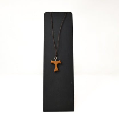 Franciscan Tau Cross in Olive Wood 