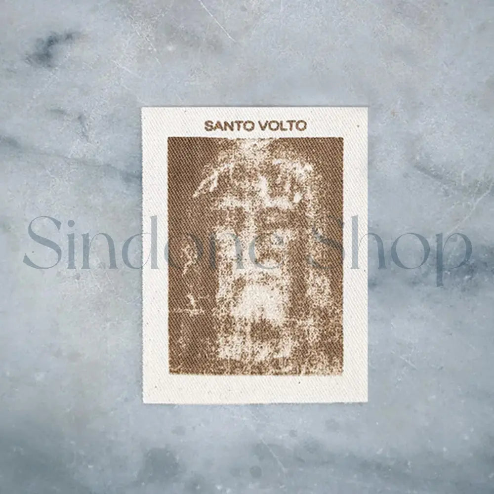 Tessuto dimensione card Santo Volto 9,5x7cm
